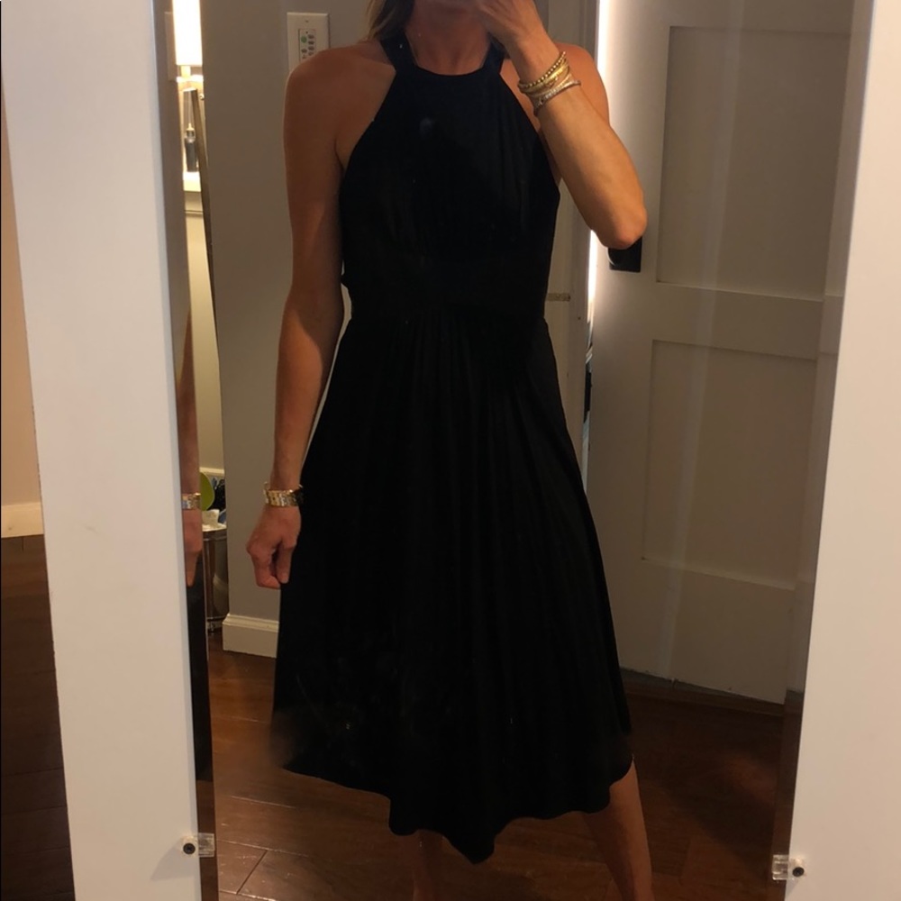 Open back black dress!